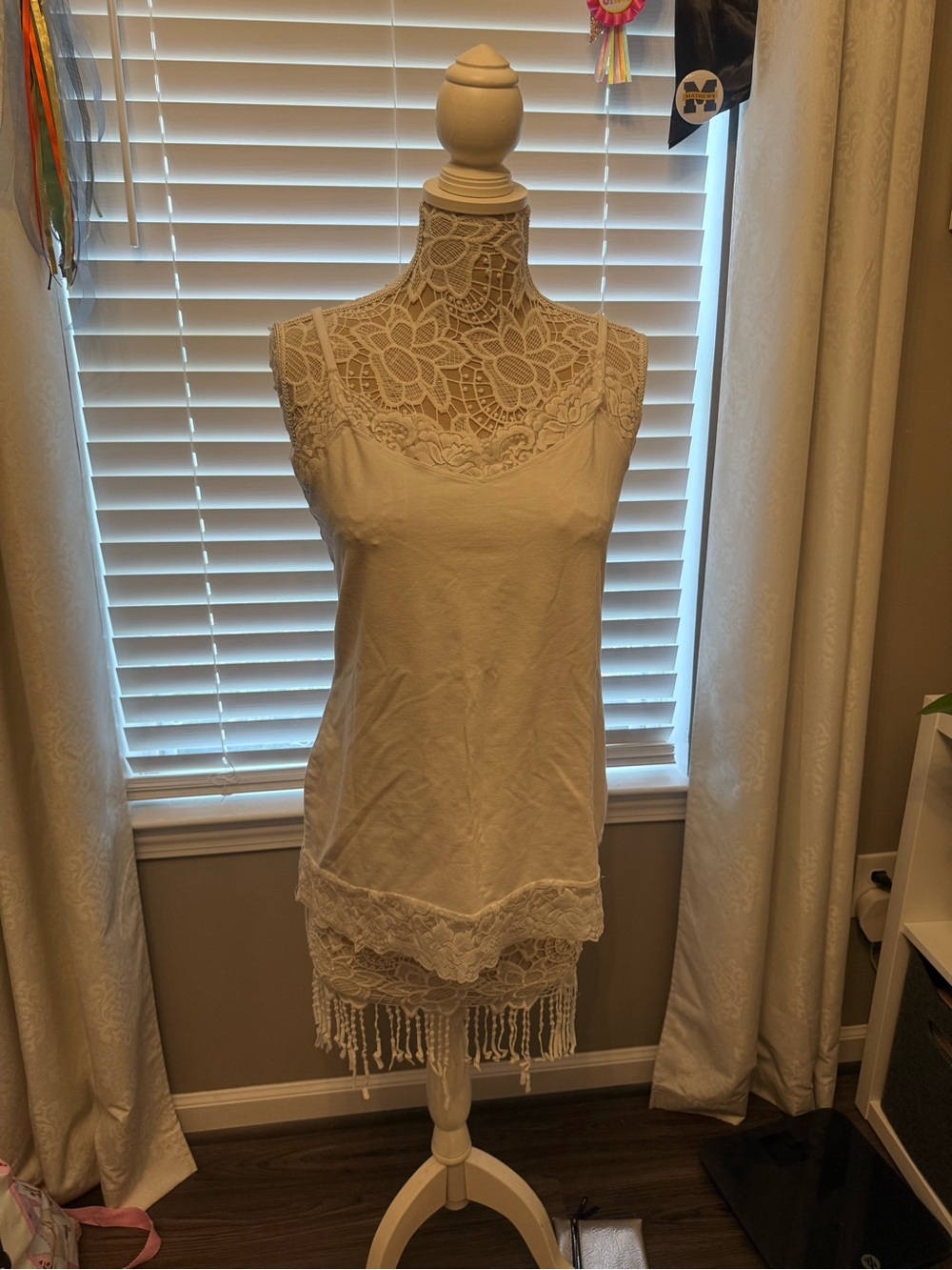 Lace Trim White Torrid Cami size1